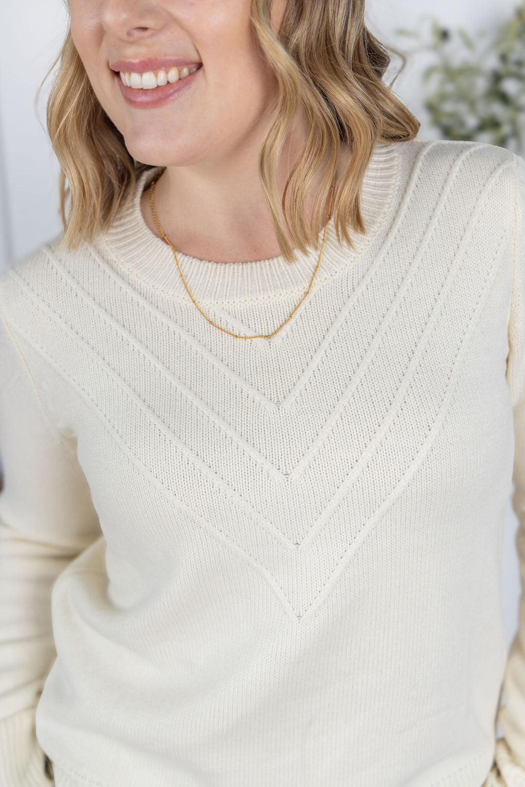 Evelyn Sweater - Ivory